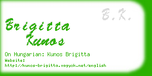 brigitta kunos business card